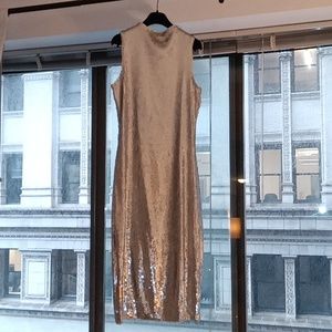 NWT Never Worn Sleeveless Silver Sequin Cocktail Cress!